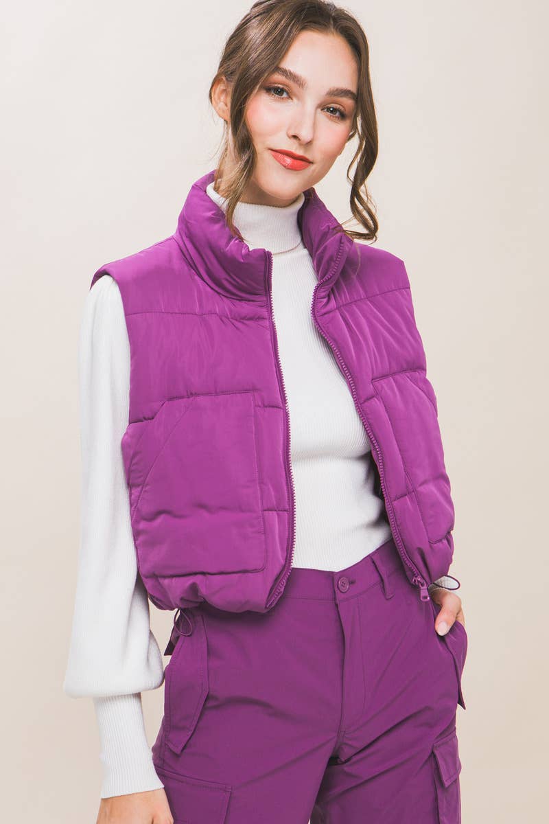 Puffer Vest With Pockets
