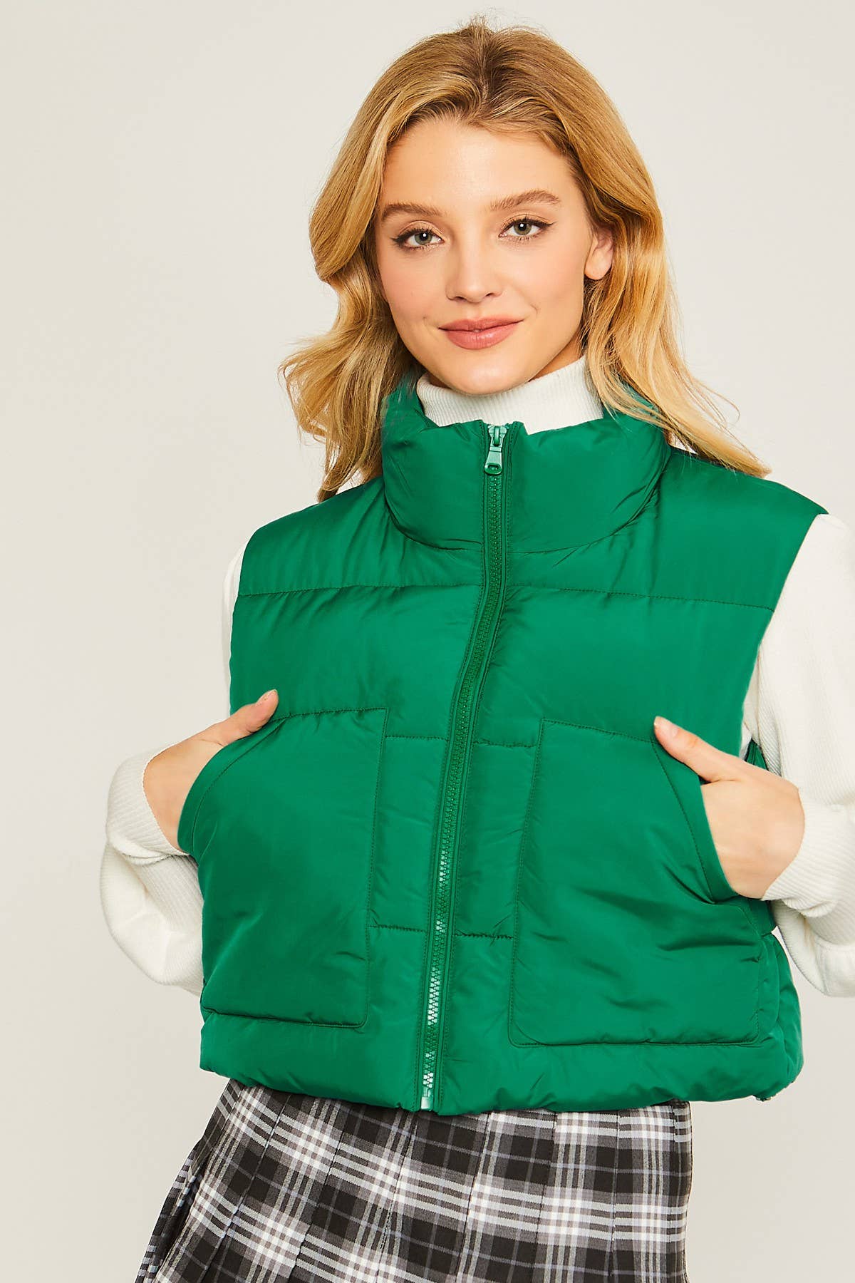 Puffer Vest With Pockets