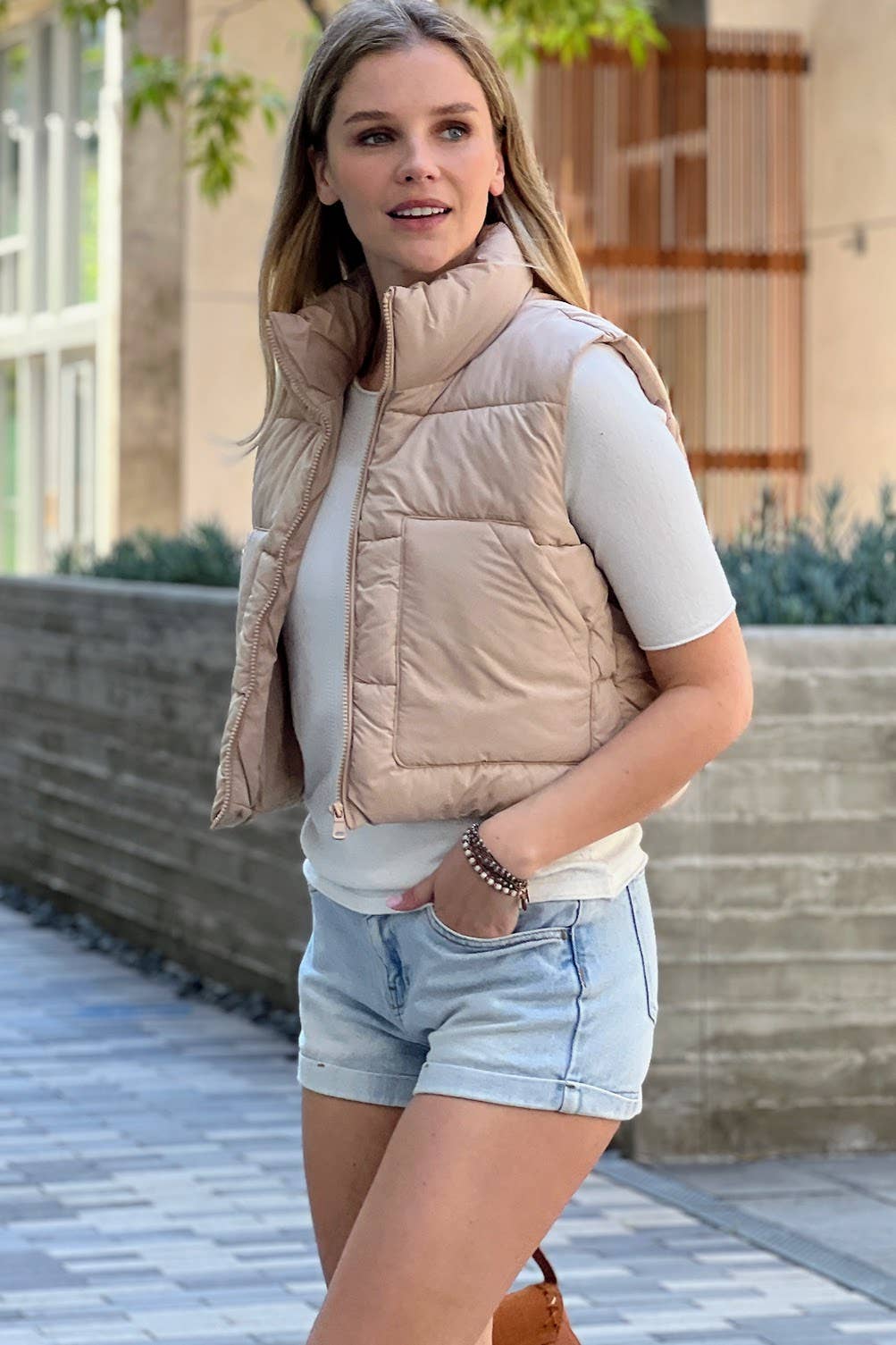 Puffer Vest With Pockets