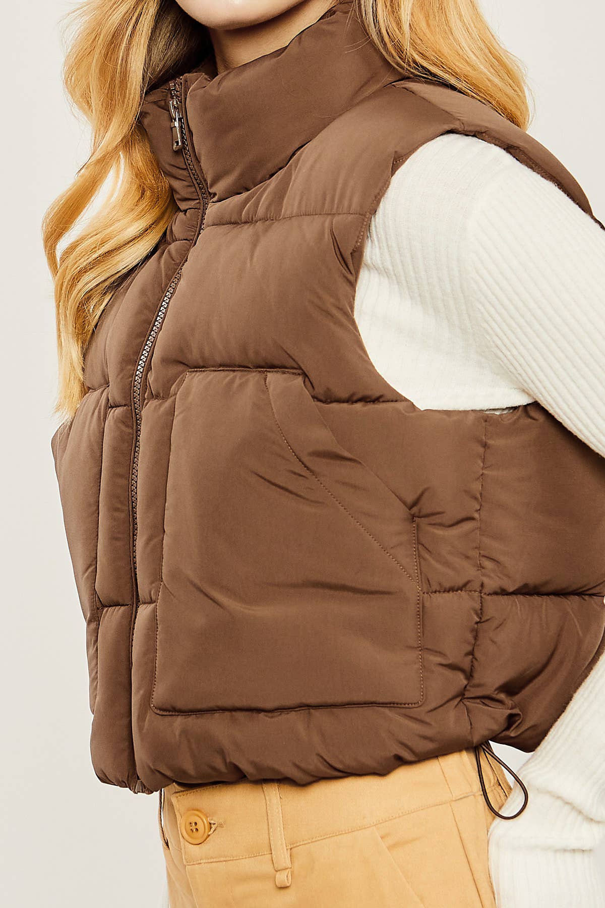 Puffer Vest With Pockets
