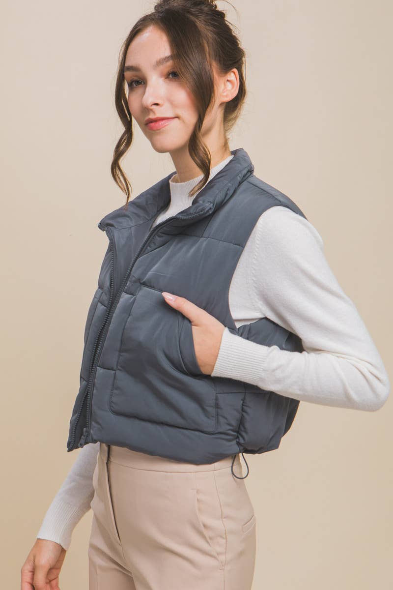 Puffer Vest With Pockets