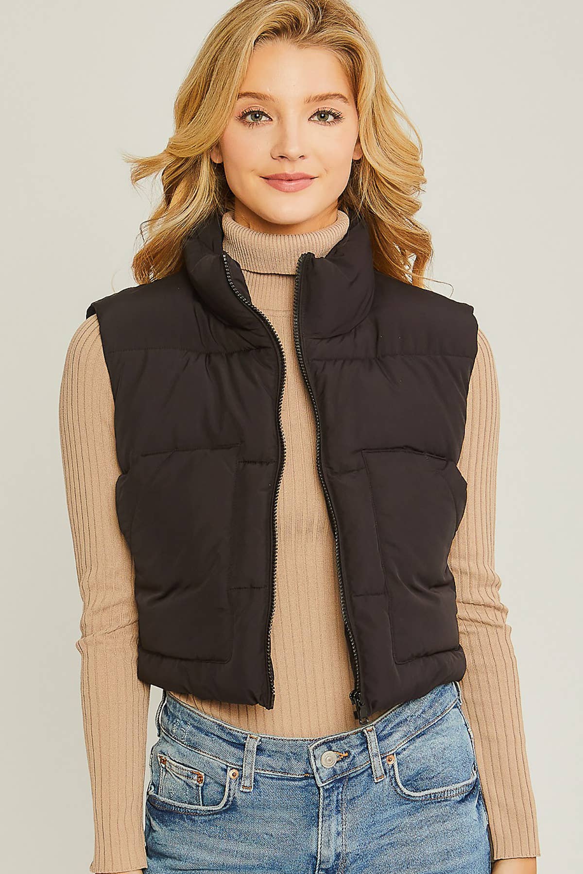 Puffer Vest With Pockets