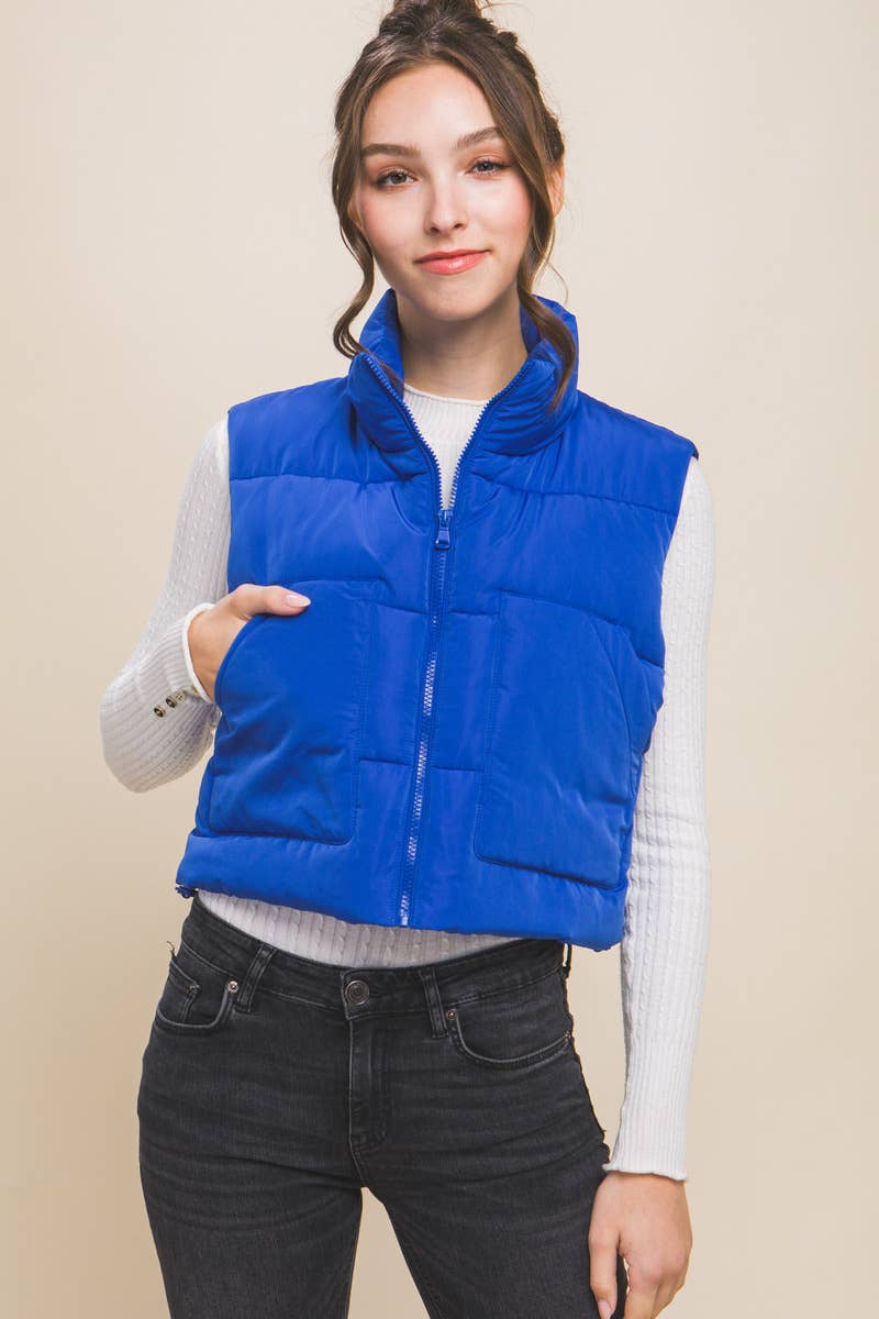 Puffer Vest With Pockets