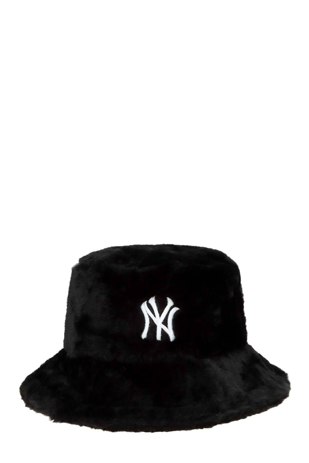 NY Embroidery Fur Bucket Hat