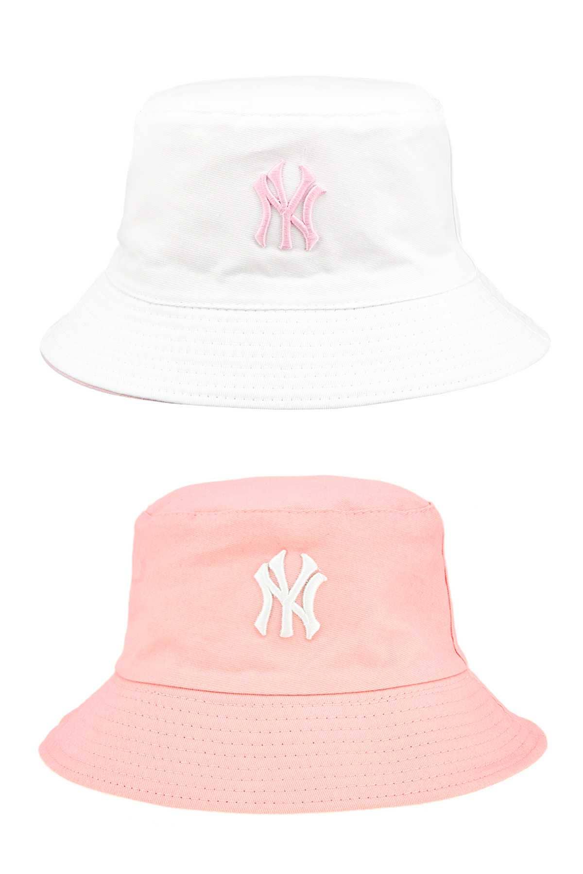 NY 3D Embroidery Reversible Bucket Hat