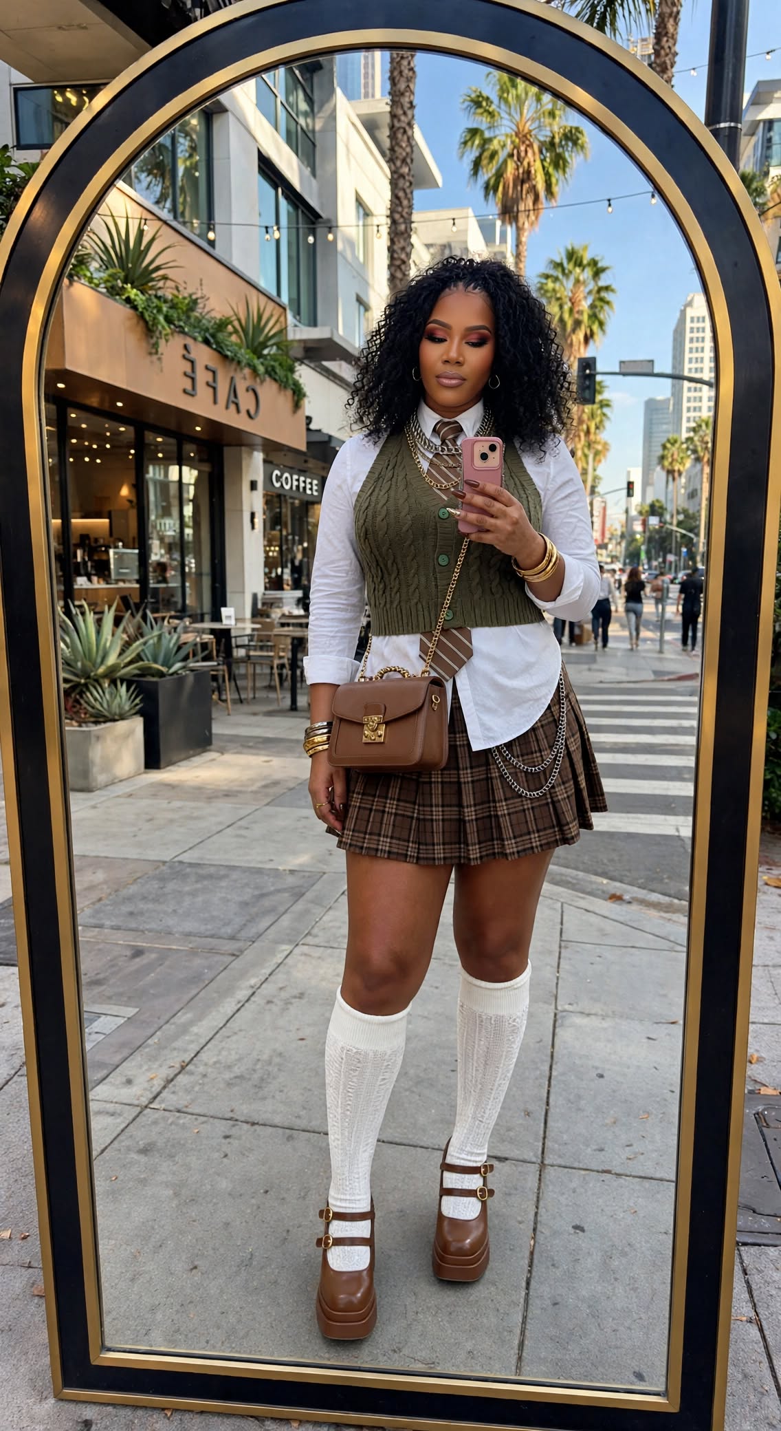 Cable Knitted High Neck Crop Top