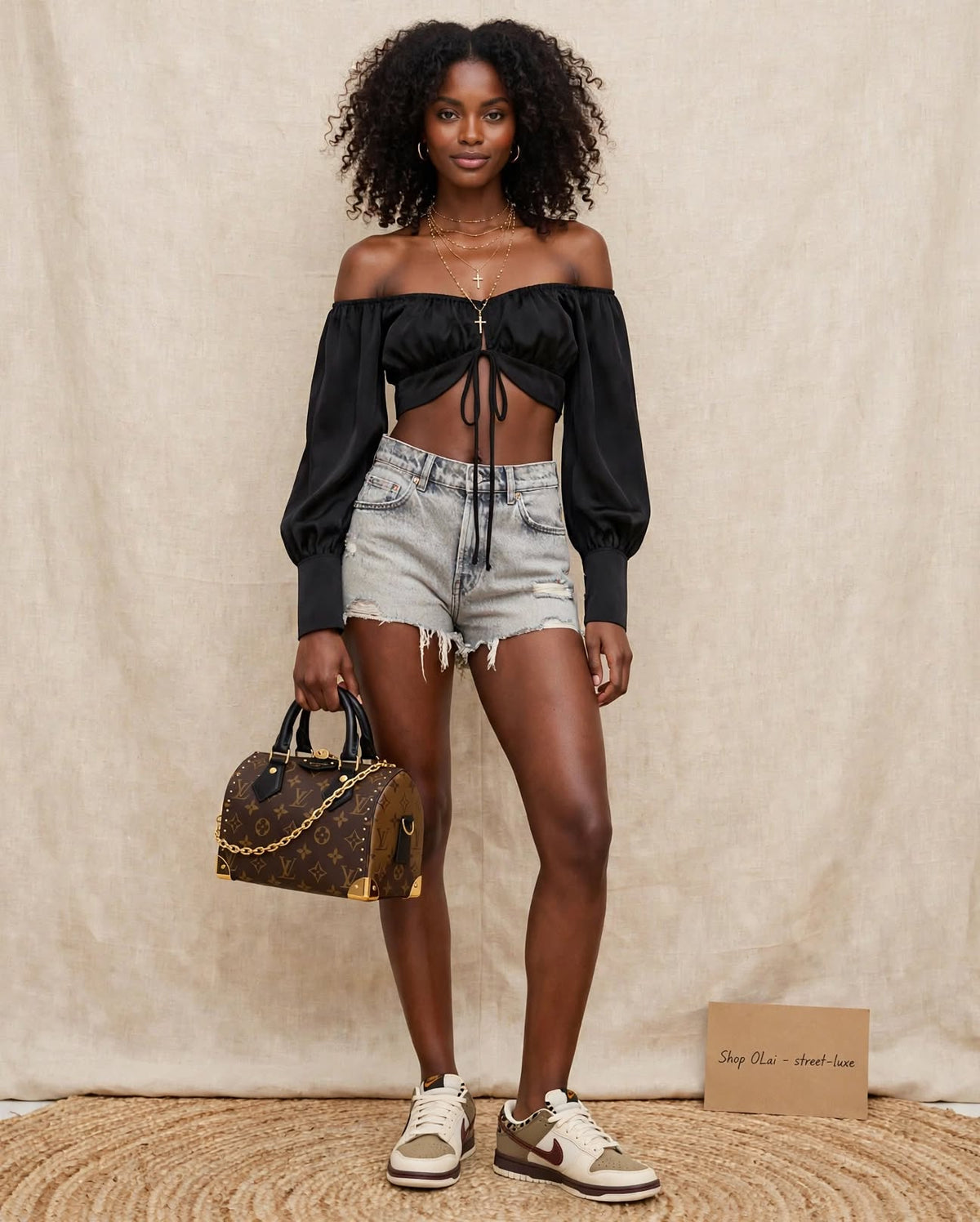 Off The Shoulder Satin Crop Top