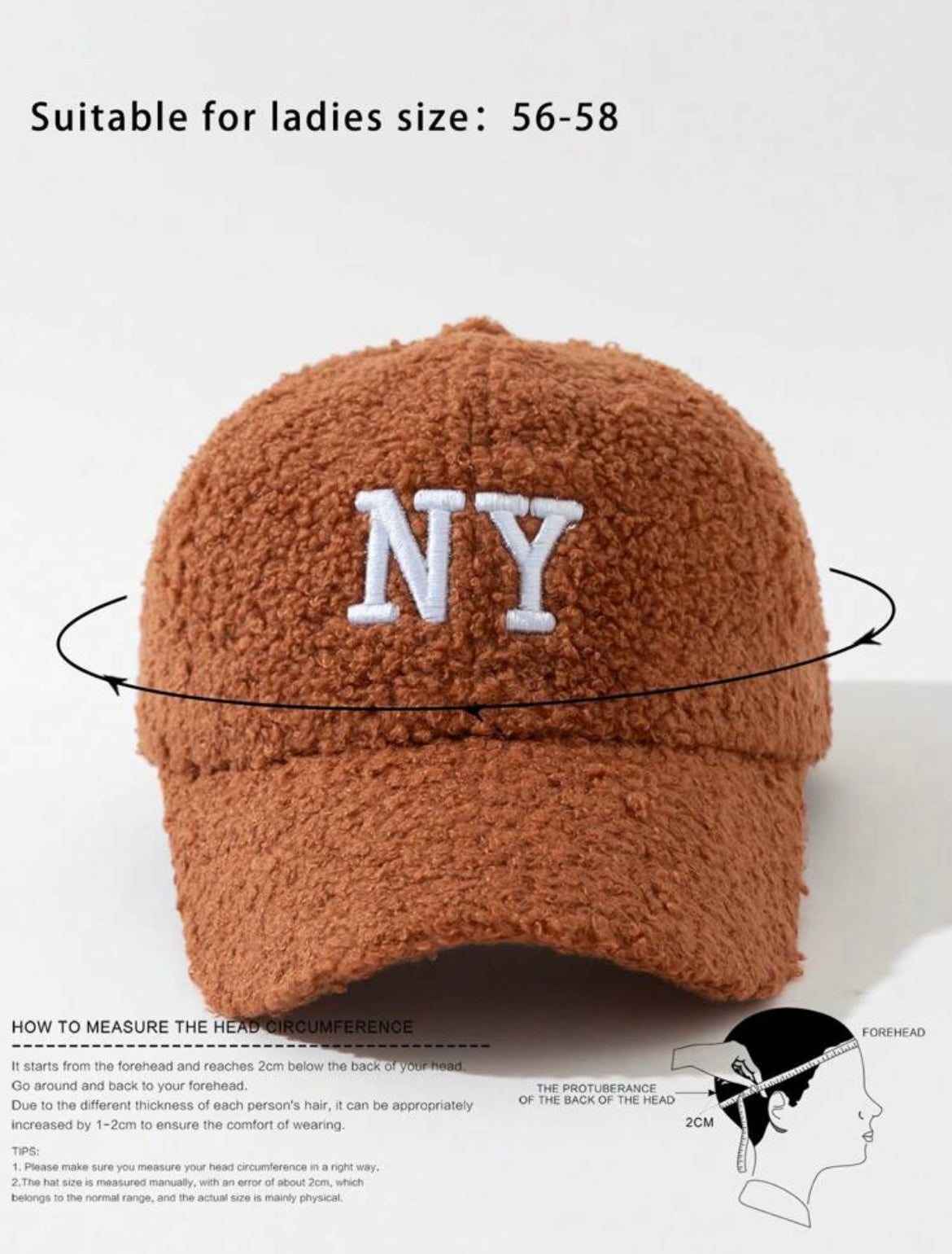 Fleece teddy ny hat