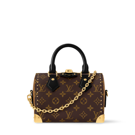ICONIC Mini Trunk Bag - Monogram | Gold Chain
